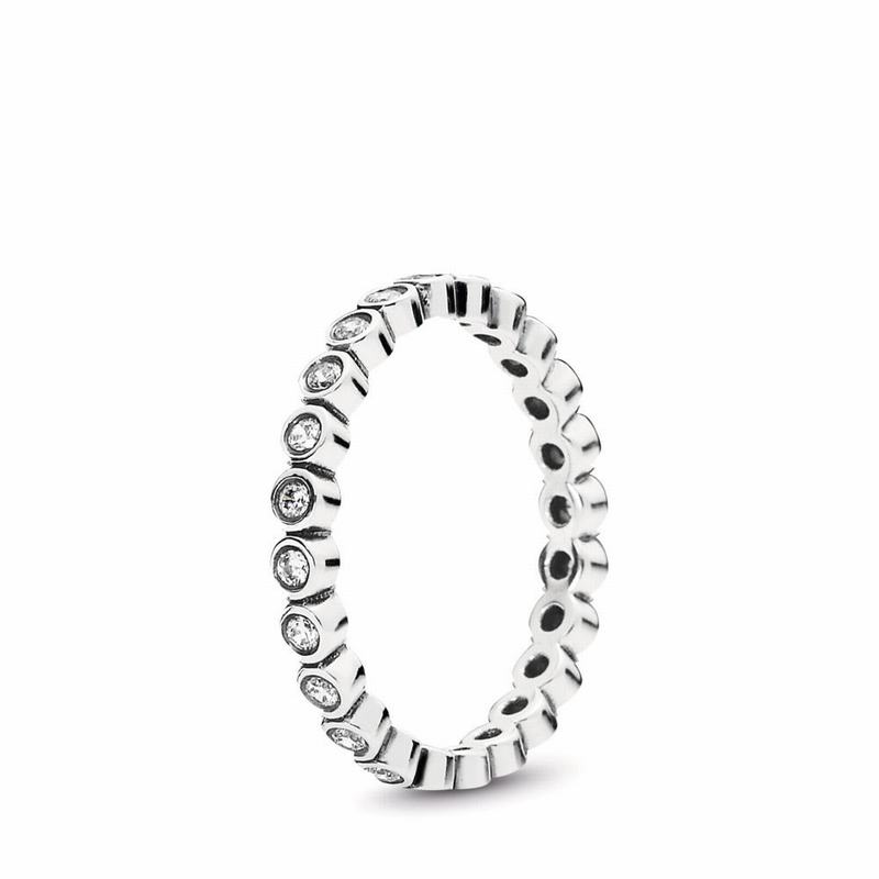 Pandora Allustackable Ring Petite Brilliant Stackable Ring - Sterling Silver/Cubic Zirconia - Canada